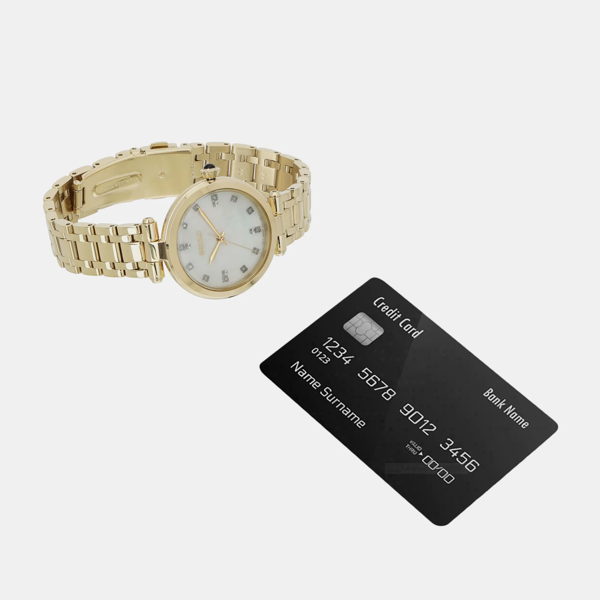 Women Quartz White Dial Analog Stainless steel Watch SRZ536P1