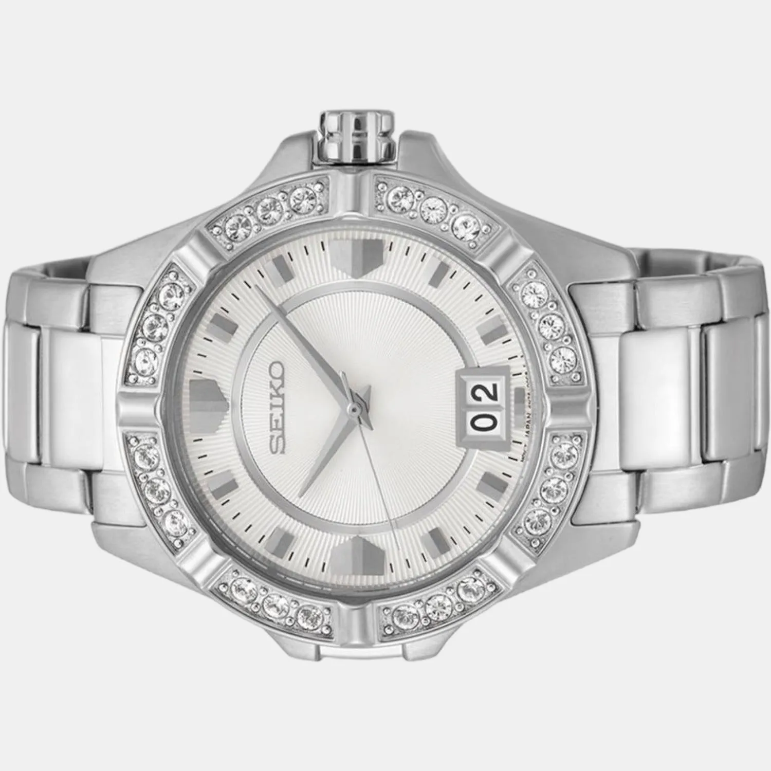 Women Quartz White Dial Analog Stainless Steel Watch SUR809P1