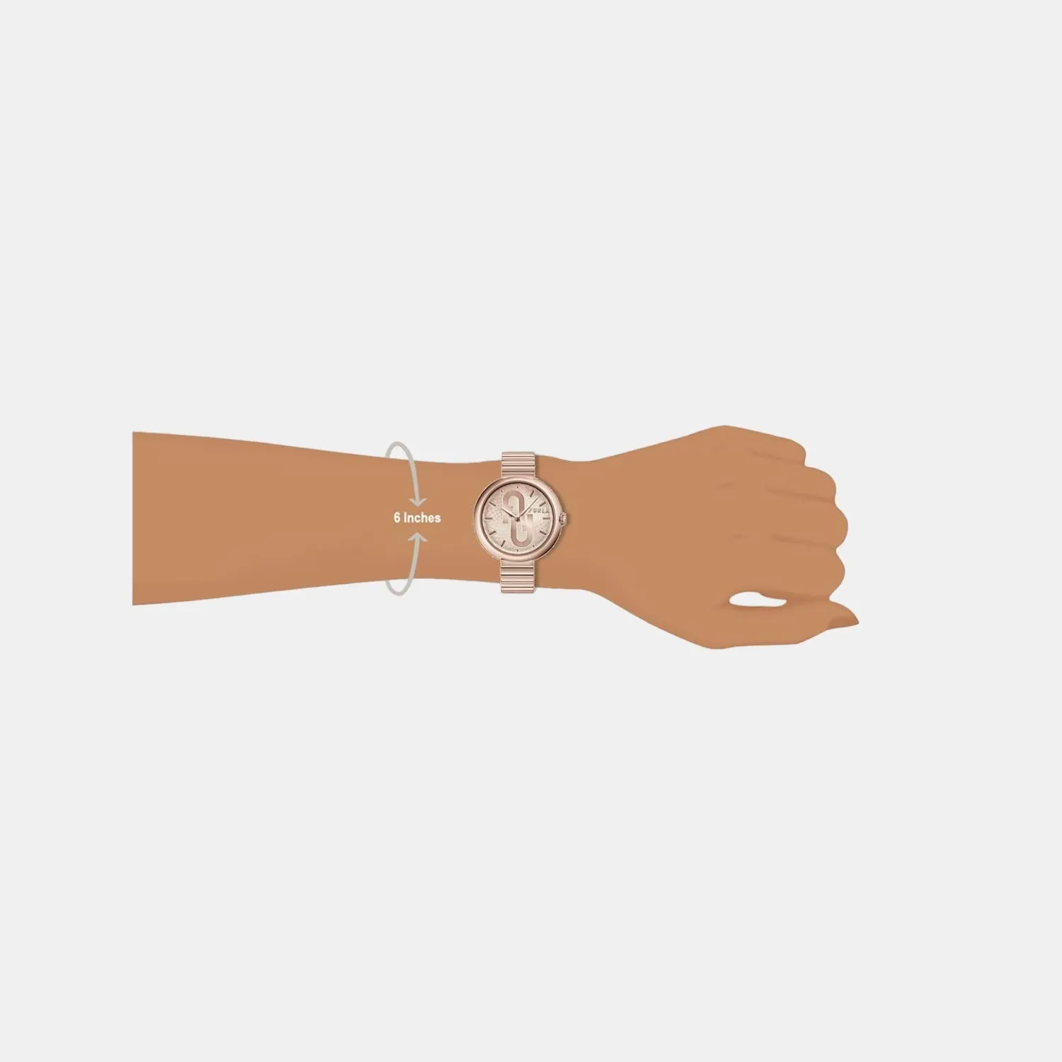 Women Rose Gold Analog Stainless Steel Watch WW00005010L3