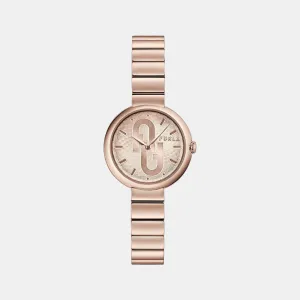 Women Rose Gold Analog Stainless Steel Watch WW00005010L3