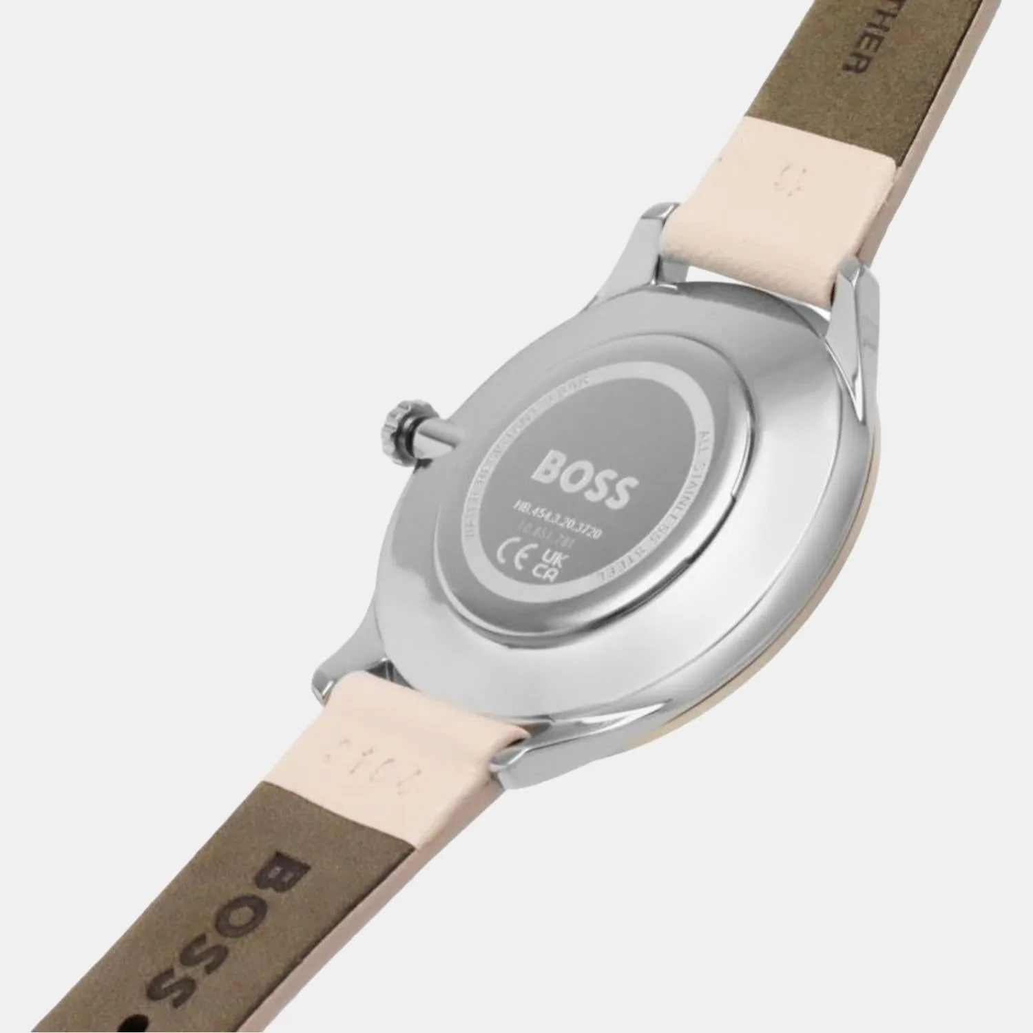 Women Silver Analog Leather Watch 1502643