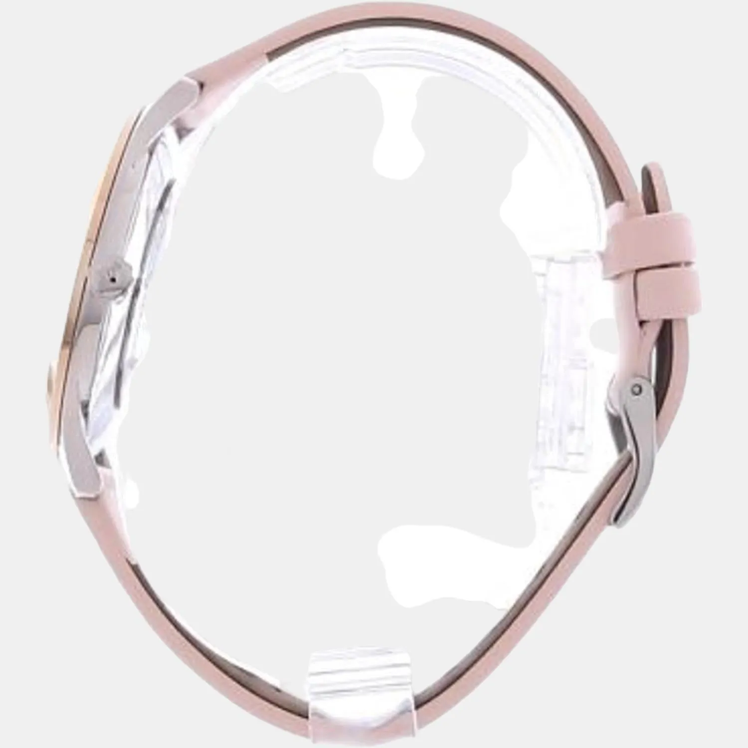 Women Silver Analog Leather Watch 1502643