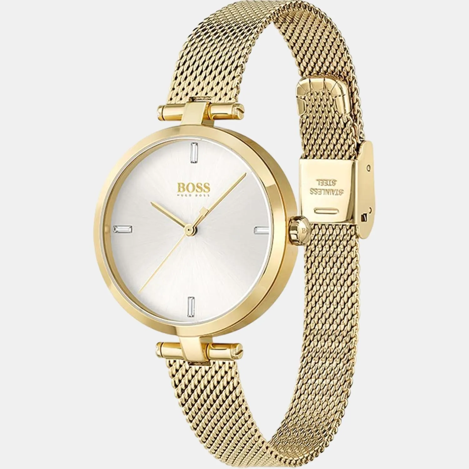 Women Silver Analog Stainless Steel Watch 1502586