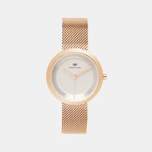 Women Silver Analog Stainless Steel Watch 9002T-B3303