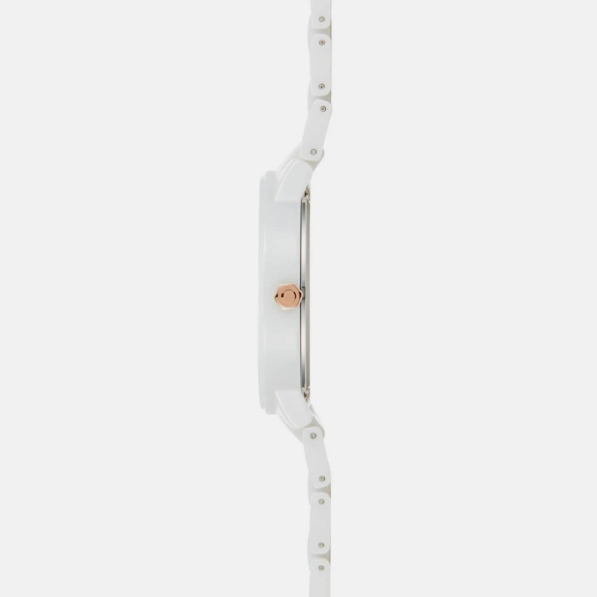 Women White Analog Brass Watch V280LDWWCW