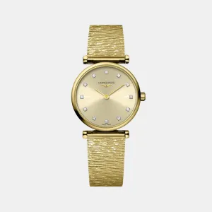 Women Yellow Analog Stainless steel Watch L42092338