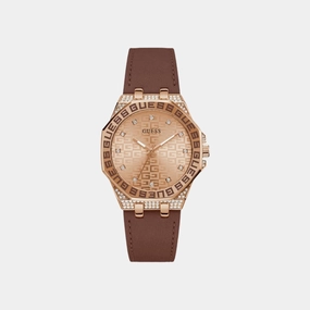 Women Analog Leather Watch GW0547L2