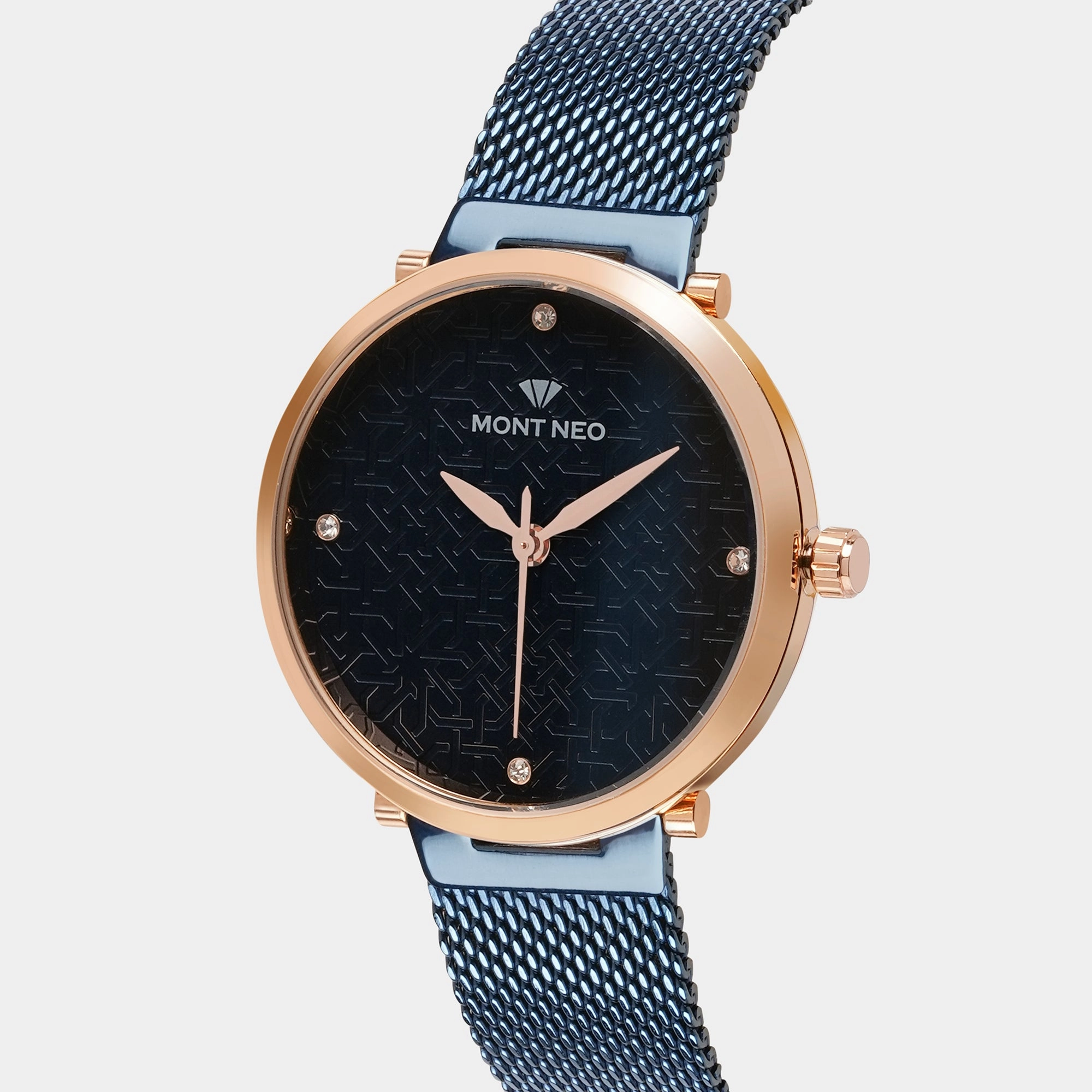 Women Blue Analog Stainless Steel Watch 9006T-B3305