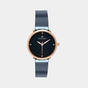 Women Blue Analog Stainless Steel Watch 9006T-B3305