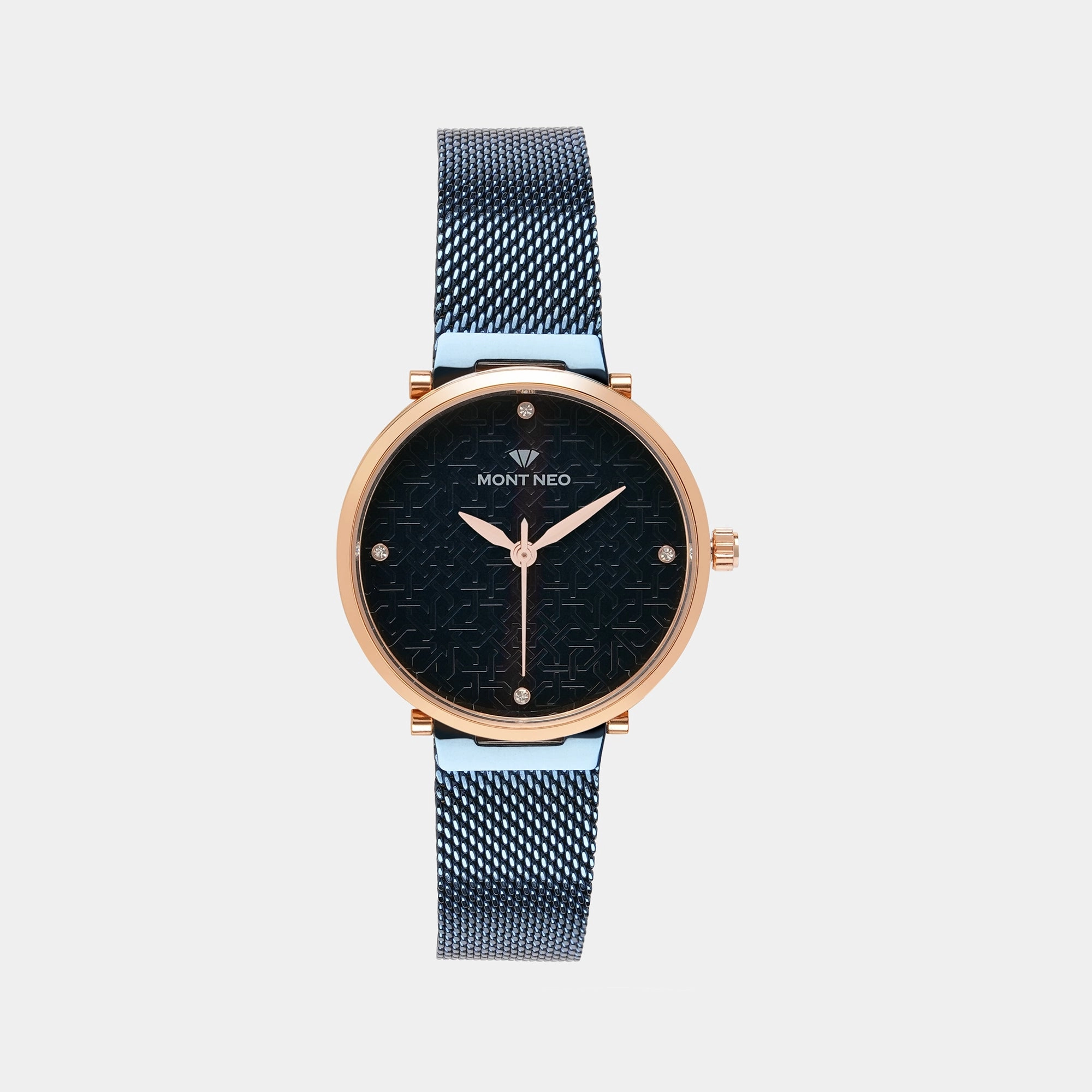 Women Blue Analog Stainless Steel Watch 9006T-B3305