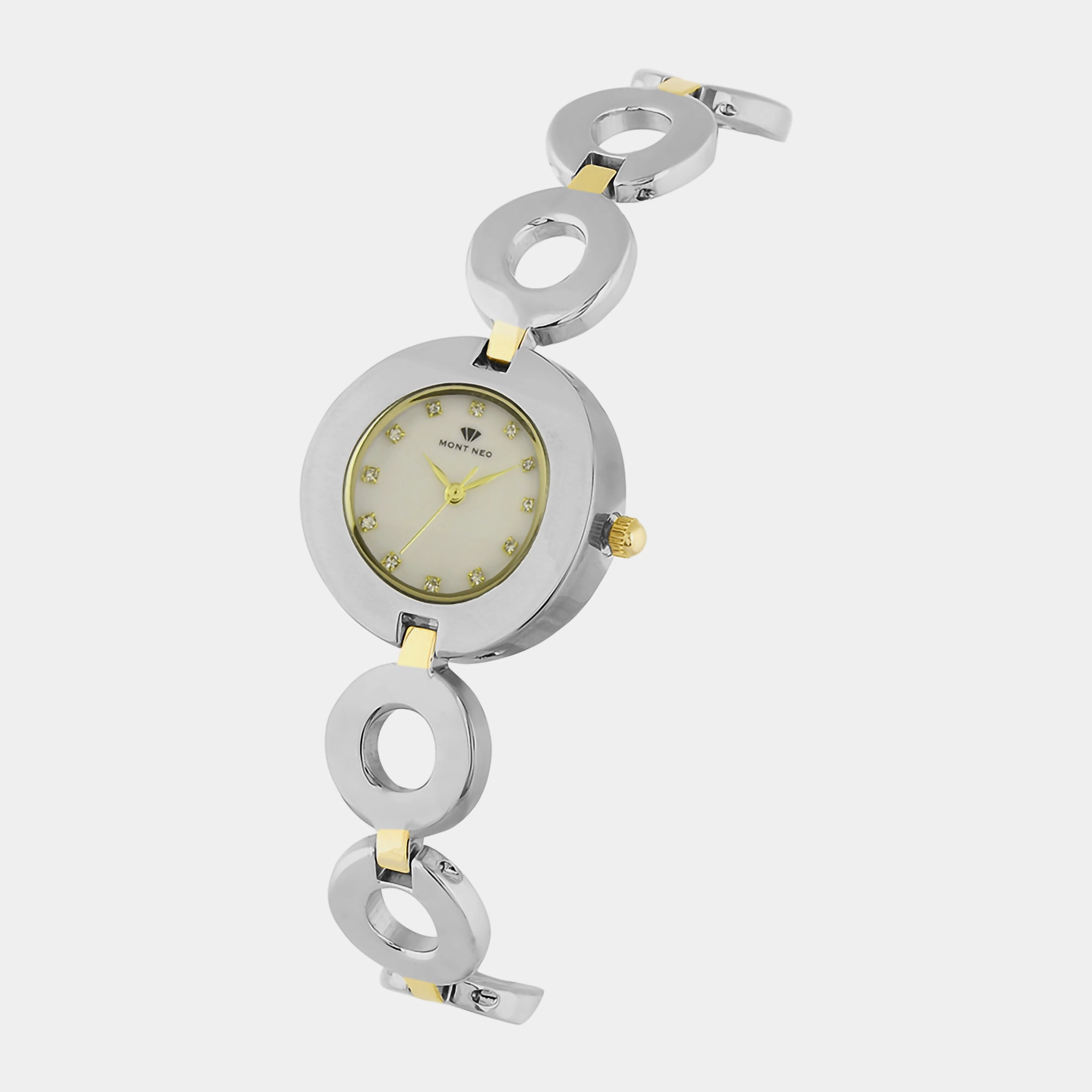 Women Grey Analog Stainless Steel Watch 2015T-M1101