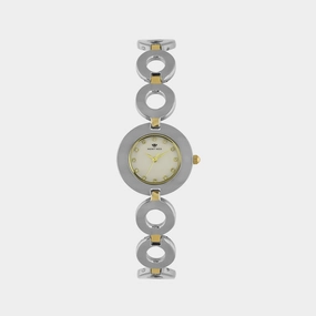 Women Grey Analog Stainless Steel Watch 2015T-M1101