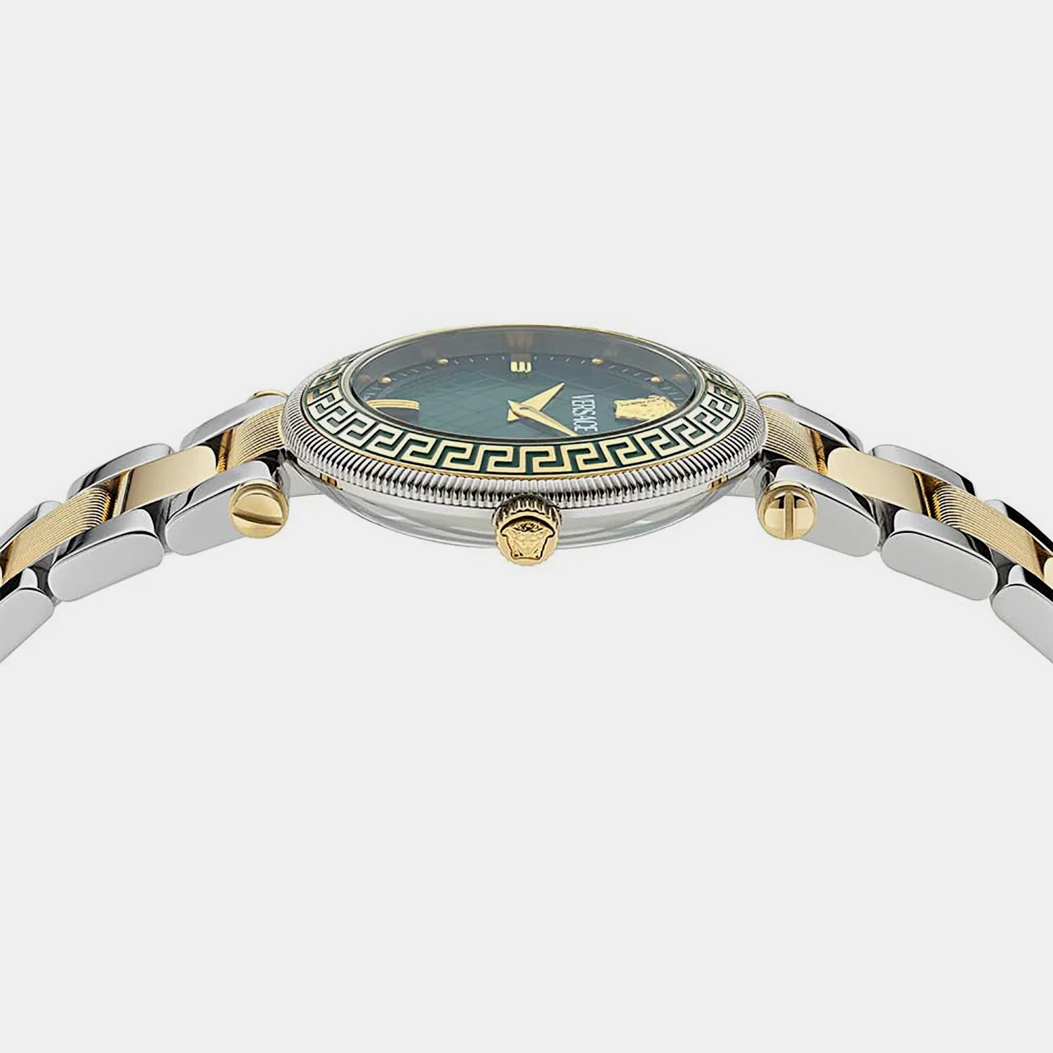 Women Quartz Green Dial Analog Stainless Steel Watch VE8B00524