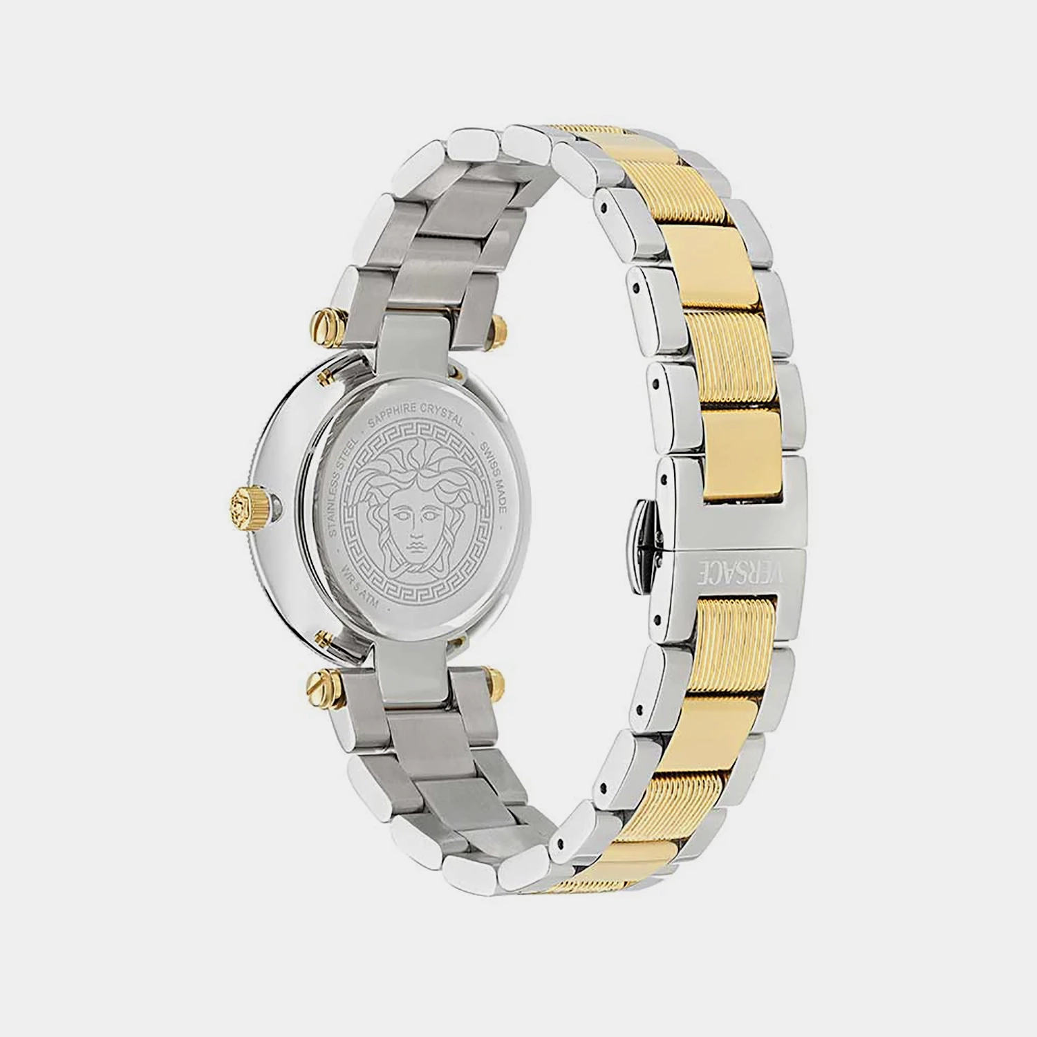 Women Quartz Green Dial Analog Stainless Steel Watch VE8B00524
