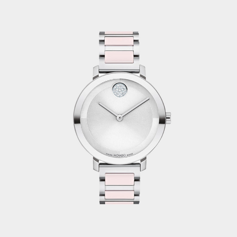 Women Quartz Silver Dial Analog Stainless Steel Watch 3601236