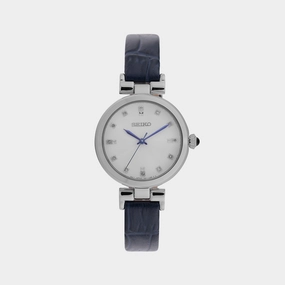 Women Quartz White Dial Analog Leather Watch SRZ545P1