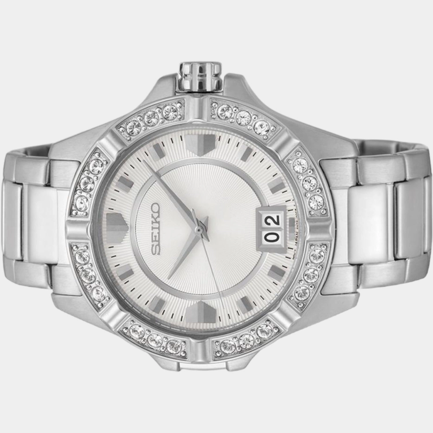 Women Quartz White Dial Analog Stainless Steel Watch SUR809P1