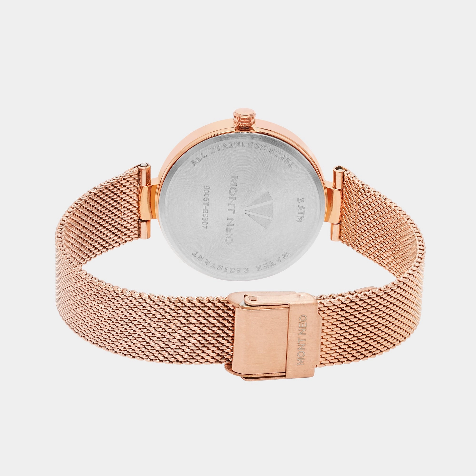 Women Rose Analog Stainless Steel Watch 9005T-B3307