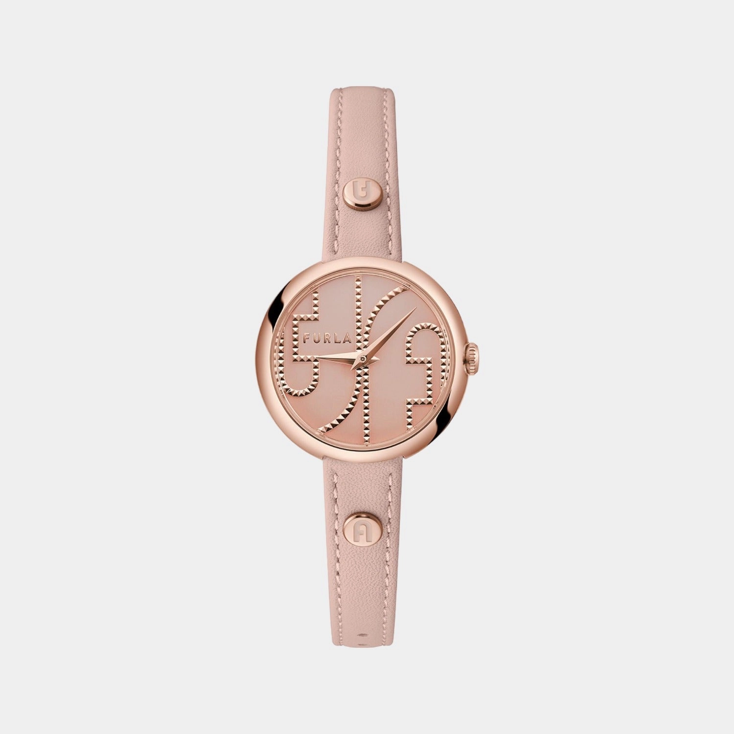 Women Rose Gold Analog Leather Watch WW00005012L3