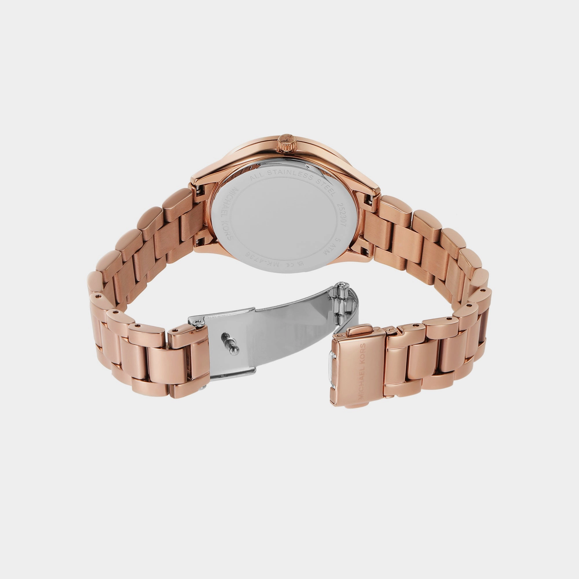Women Rose Gold Analog Stainless Steel Watch MK4736