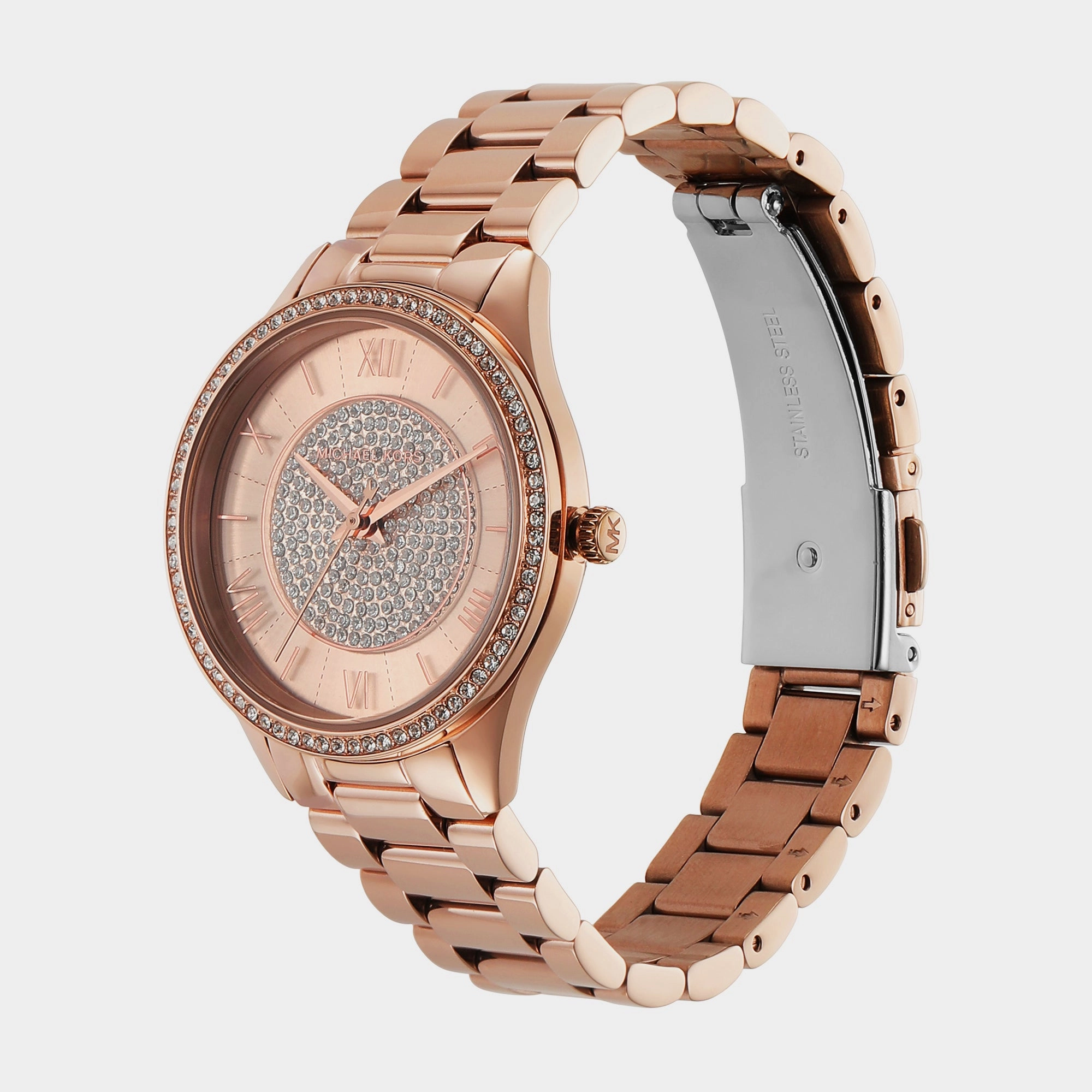 Women Rose Gold Analog Stainless Steel Watch MK4736