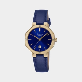 Women's Blue Analog Leather Watch SH293