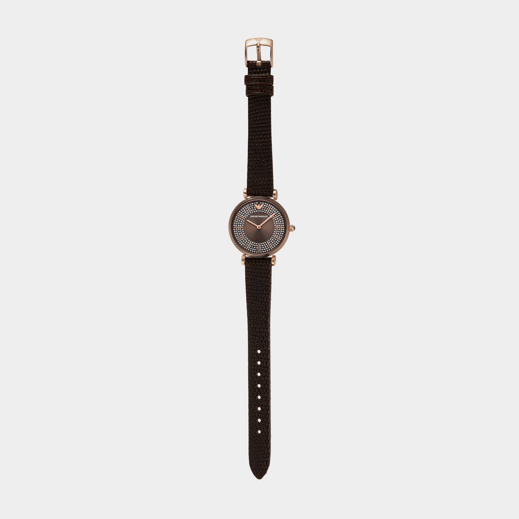 Women's Brown Analog Leather Watch AR11565
