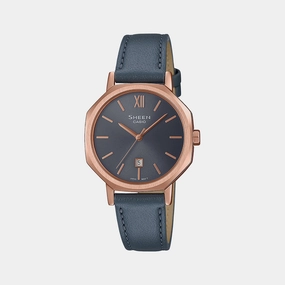 Women's Grey Analog Leather Watch SH291