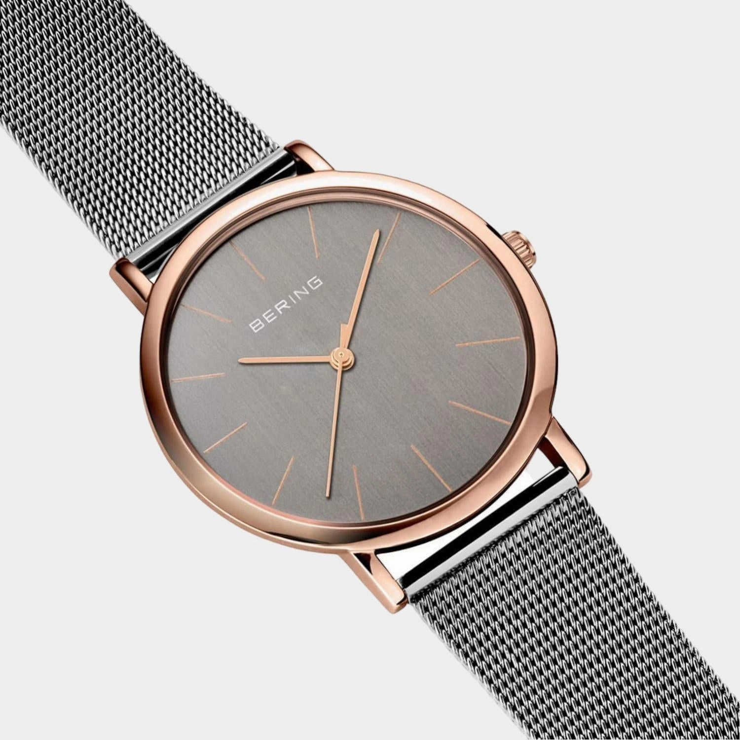 Women's Grey Analog Stainless Steel Watch 13436-369