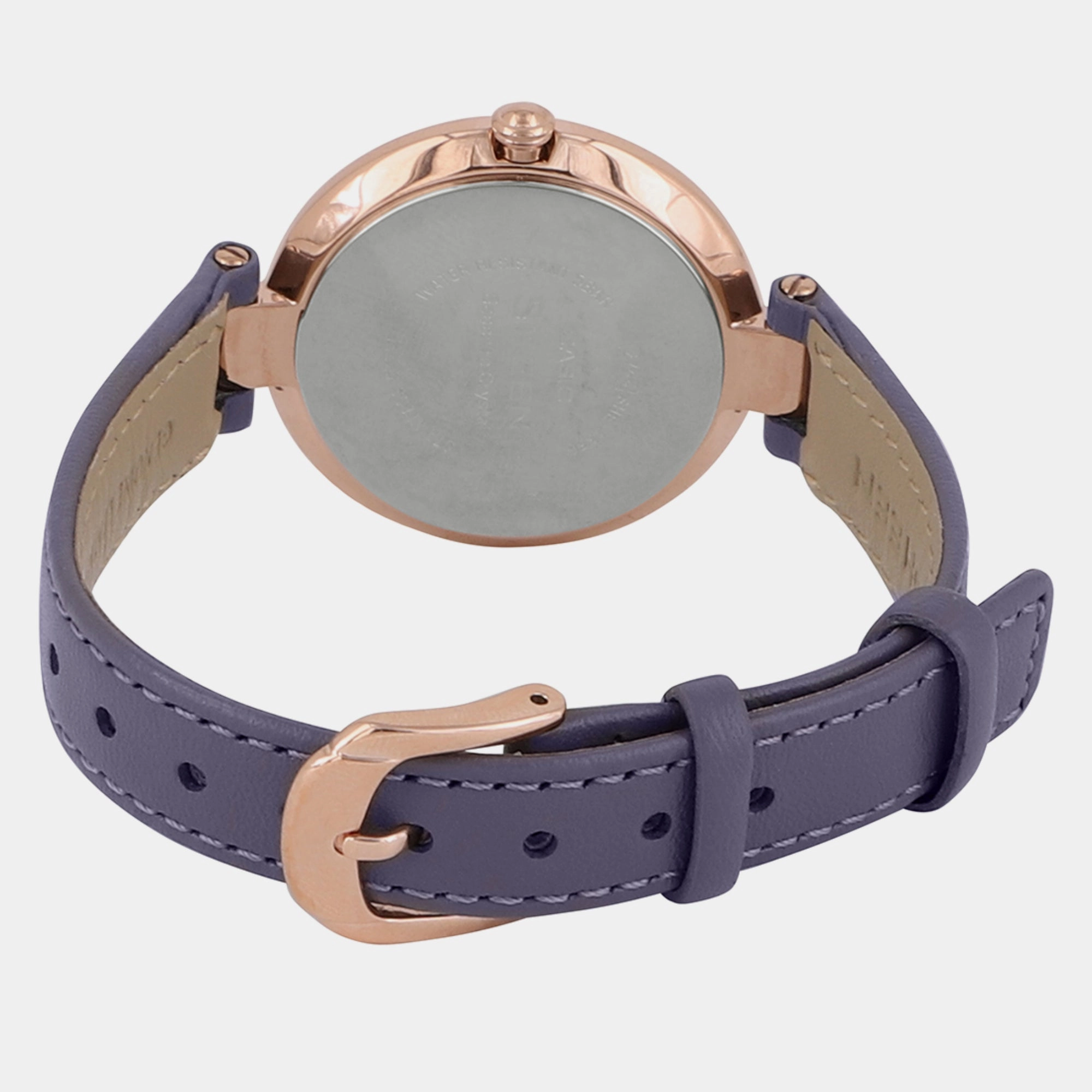 Women's Purple Analog Leather Watch SH299