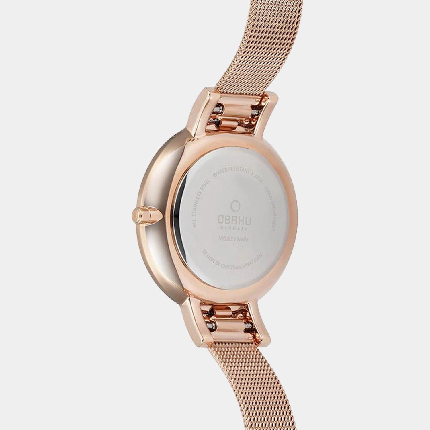 Women's Rose Gold Analog Stainless Steel Watch V158LEVWMV