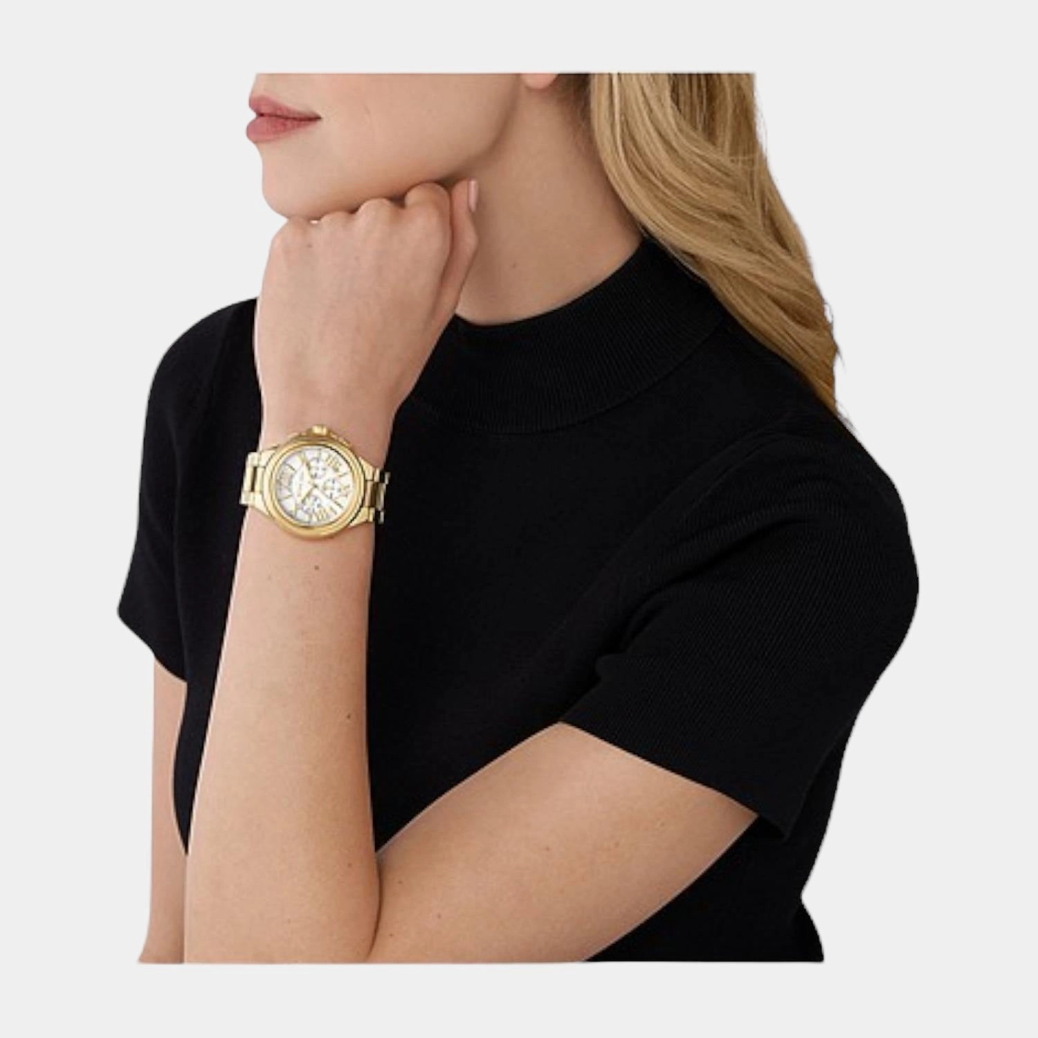Women's Rose Gold Stainless Steel Chronograph Watch MK7270