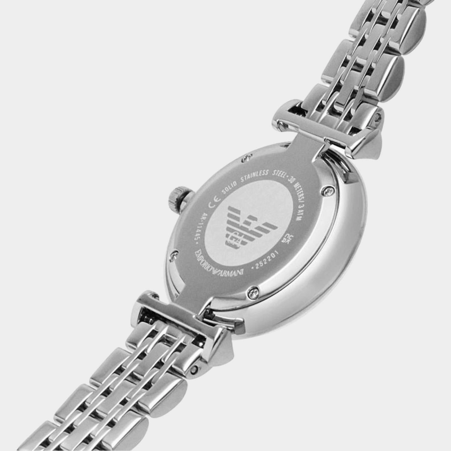 Women's Silver Analog Stainless Steel Watch AR11445