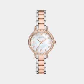 Women's Silver Analog Stainless Steel Watch AR11499