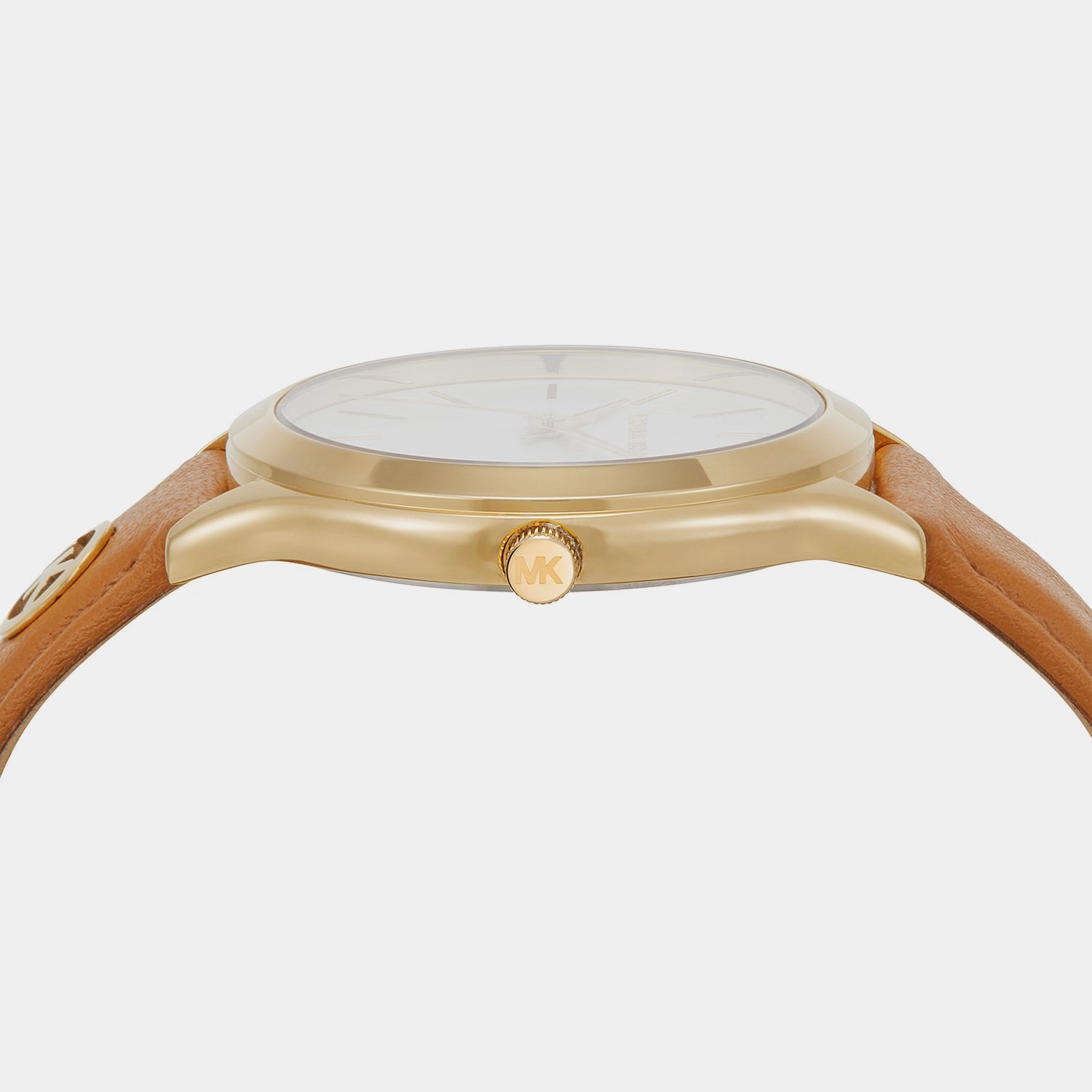 Women's Slim Runway Gold Analog Leather Watch MK7465