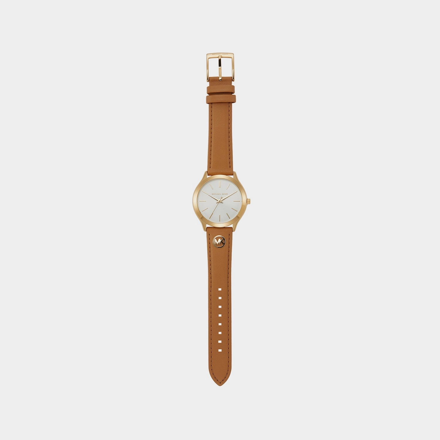 Women's Slim Runway Gold Analog Leather Watch MK7465