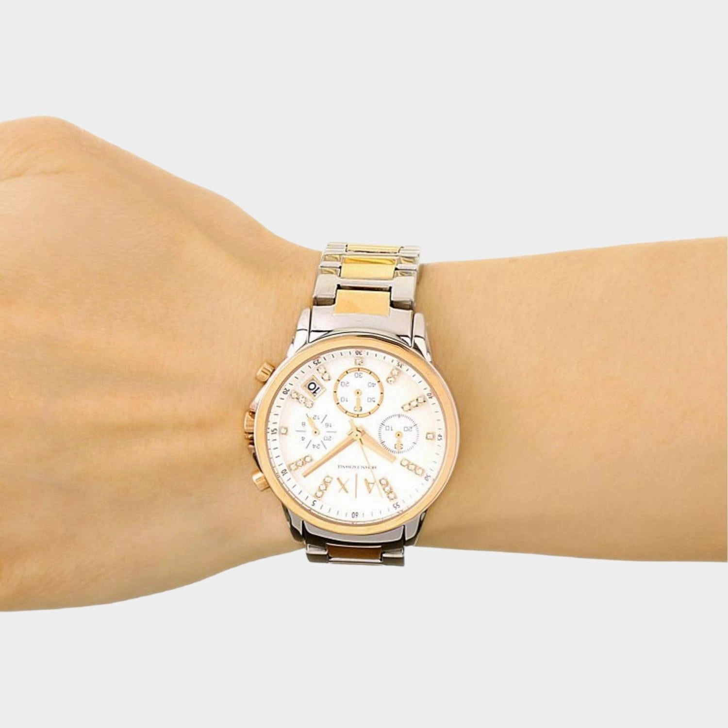 Women's Stainless Steel Chronograph Watch AX4331
