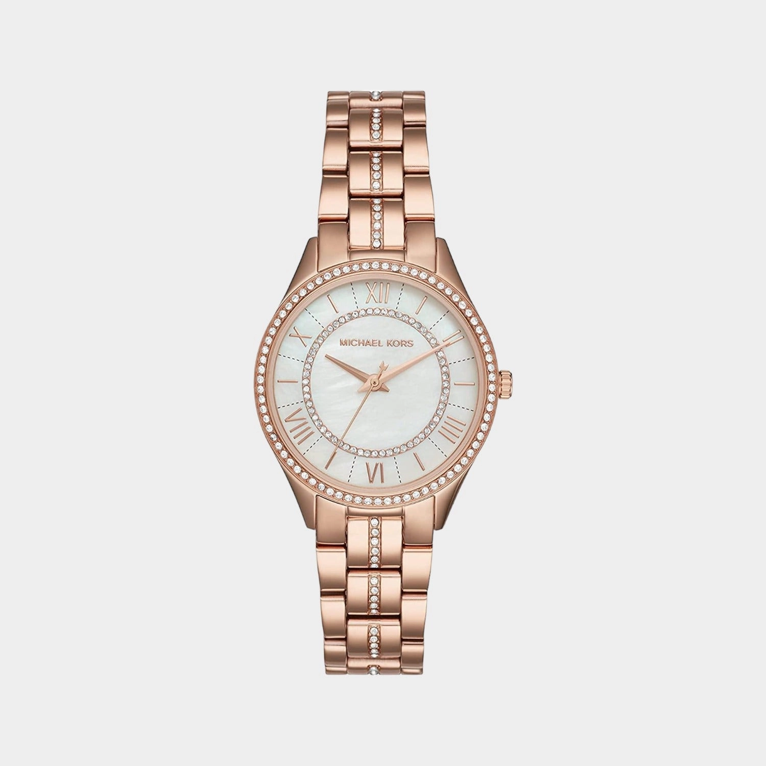 Women's White Analog Stainless Steel Watch MK3716