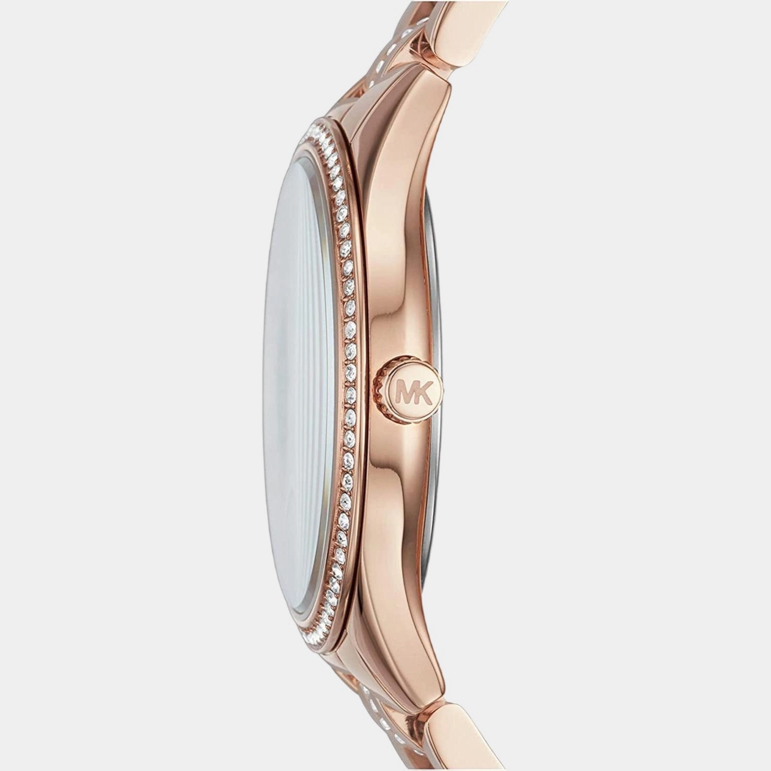 Women's White Analog Stainless Steel Watch MK3716