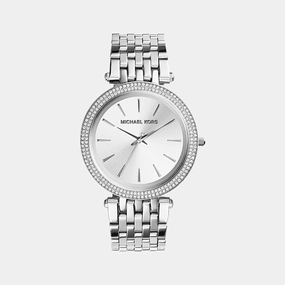 Women Silver Analog Stainless Steel Watch MK3190