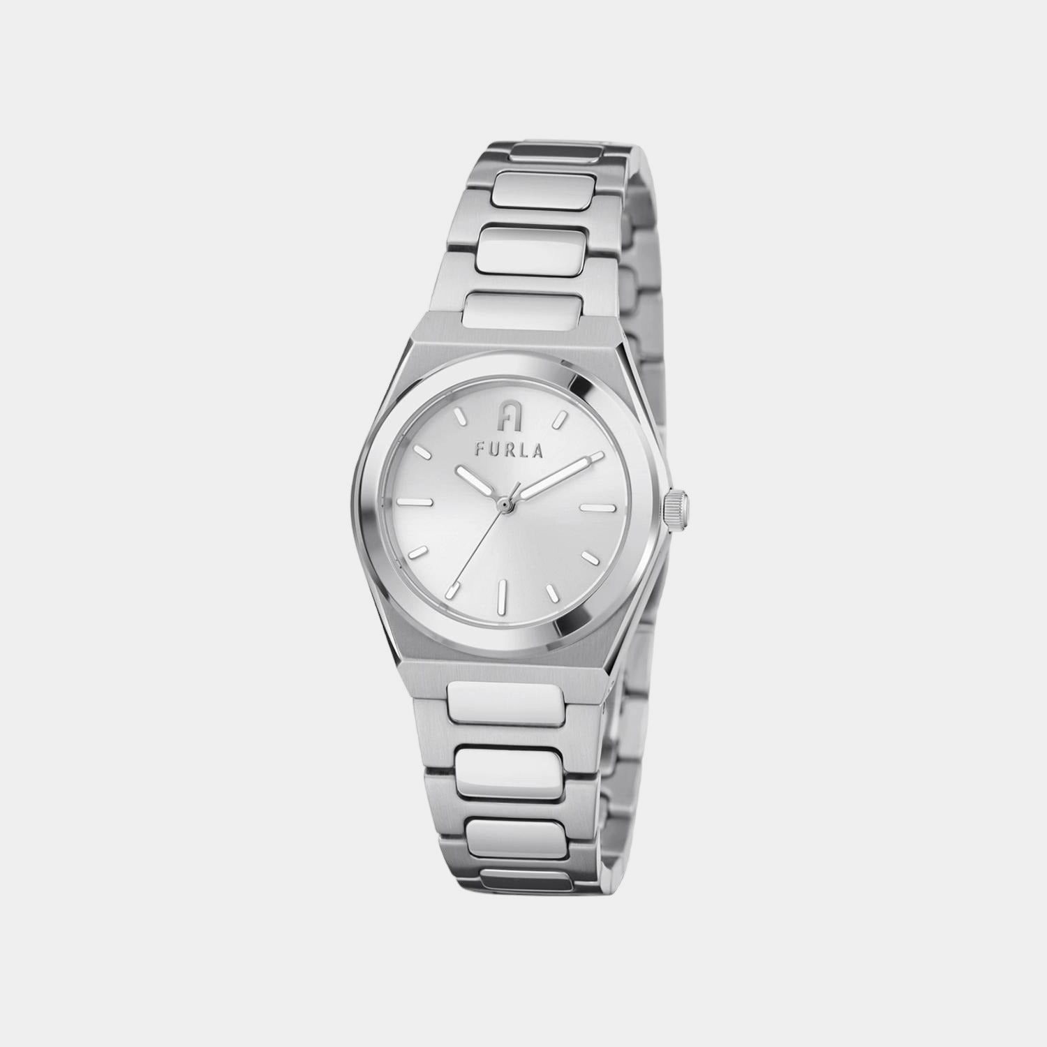 Women Silver Analog Stainless Steel Watch WW00020010L1