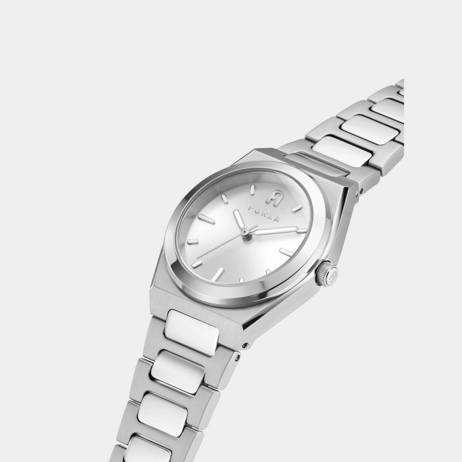 Women Silver Analog Stainless Steel Watch WW00020010L1