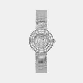 Women Silver Chronograph Mesh Watch GW0550L1