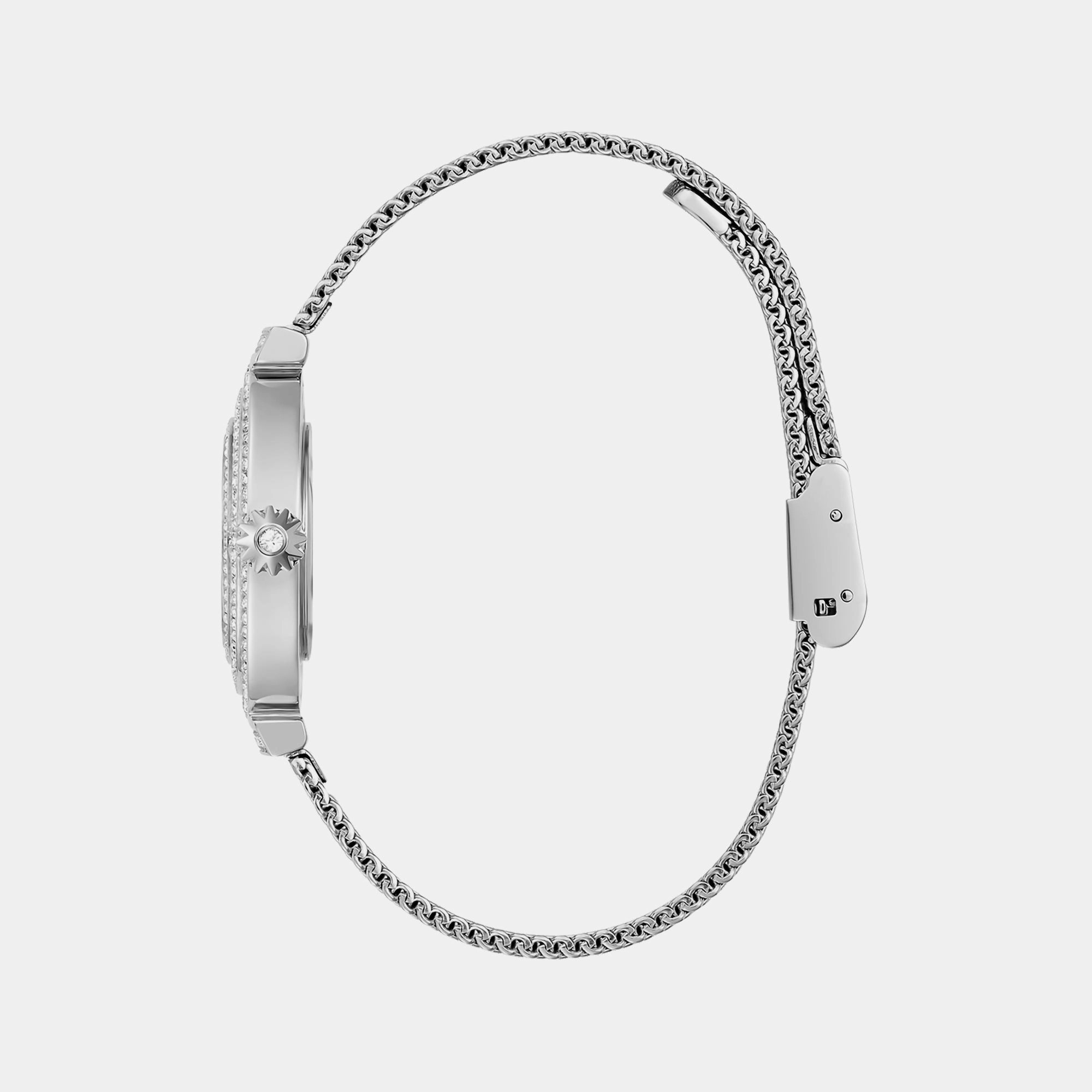 Women Silver Chronograph Mesh Watch GW0550L1