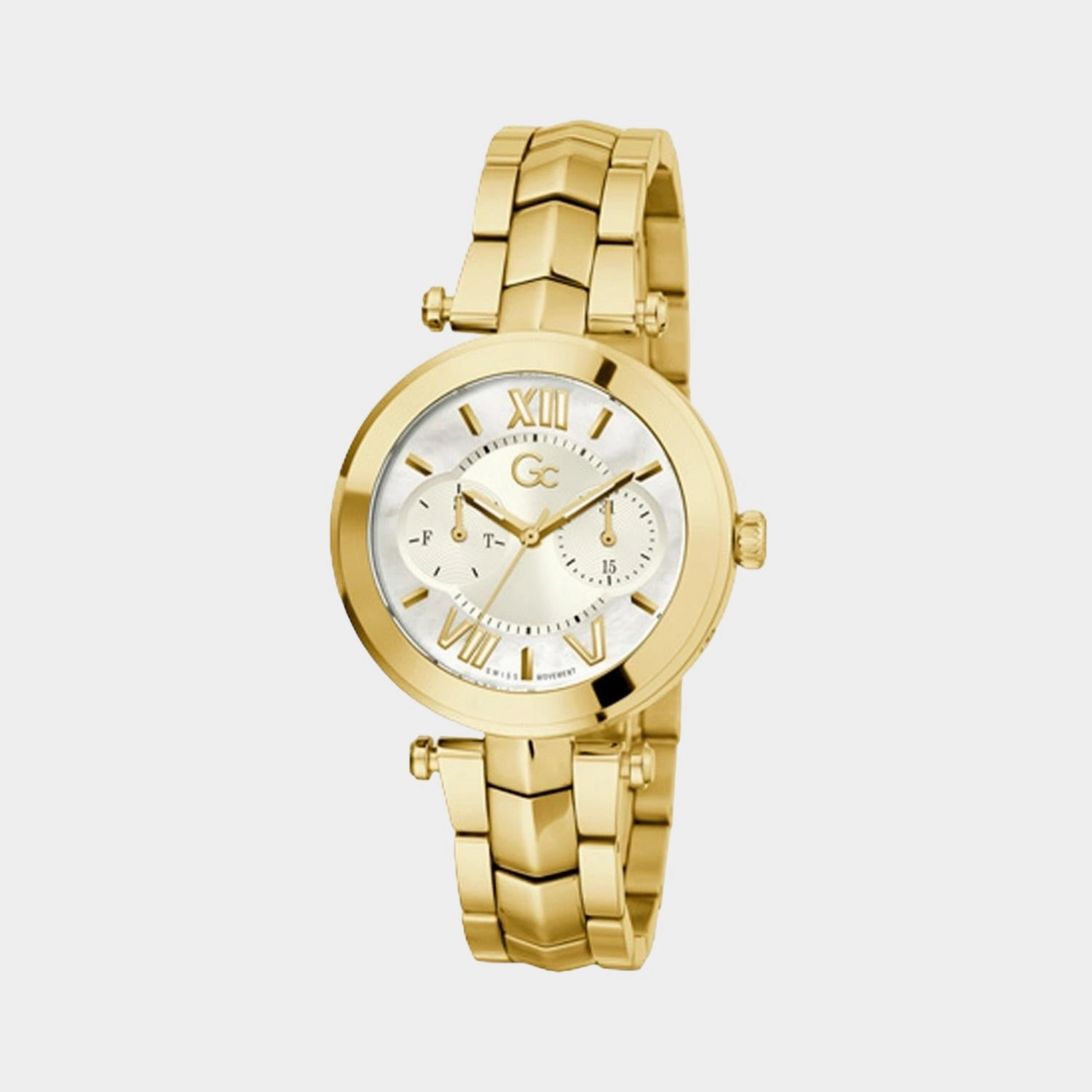Women White Analog Stainless Steel Watch Y92002L1MF