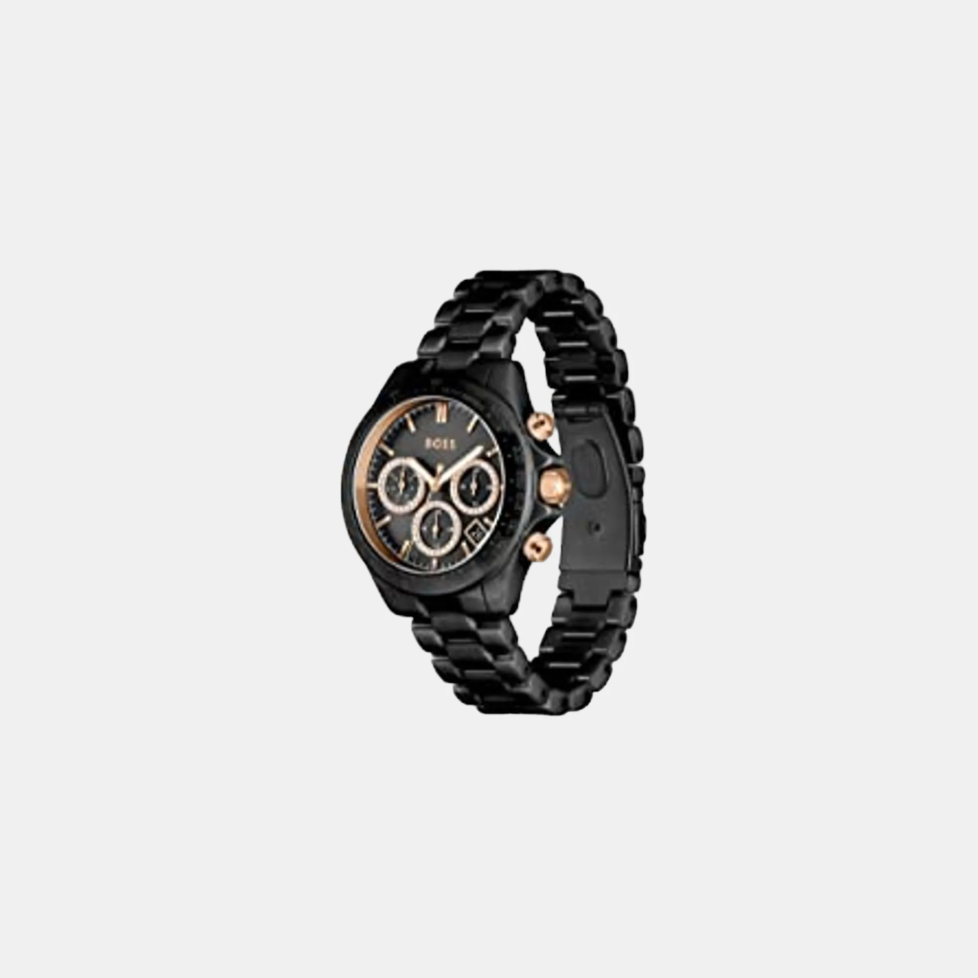 Women's Black Chronograph Stainless Steel Watch 1502633