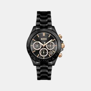 Women's Black Chronograph Stainless Steel Watch 1502633