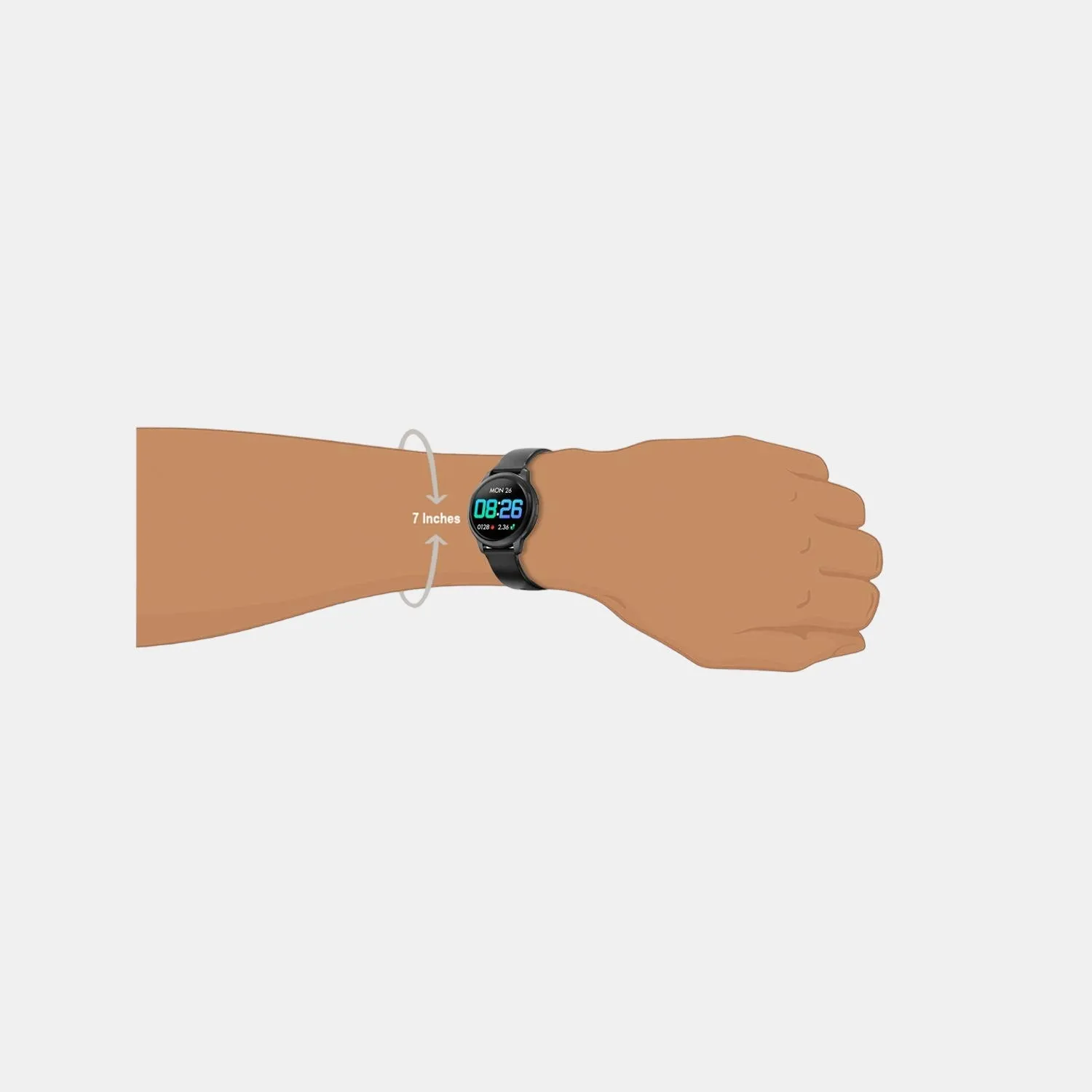 Women's Black Digital Smart Watch TWTXW200T