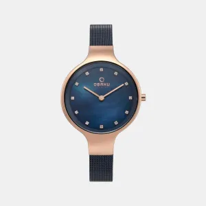 Women's Blue Analog Stainless Steel Watch V173LXVLML