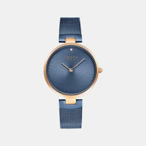 Women's Blue Analog Stainless Steel Watch V256LXVLML
